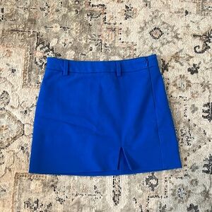 Stradivarius micro mini skirt. Bright blue. Perfect for summer.